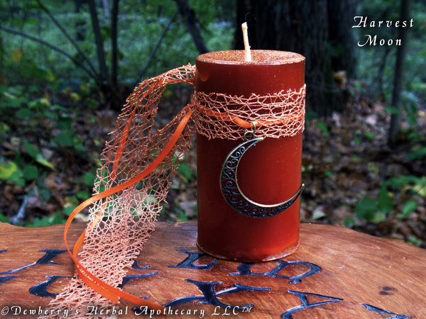 HARVEST MOON Burnt Orange Esbat Illuminary For Harvest Moon Magick, Mabon-Samhain, Circle Work