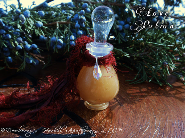 LOVE POTION Premium Perfume Oil w/ 2 Ambers, Honey Extract, Vanilla Petal and Rose Absolutes