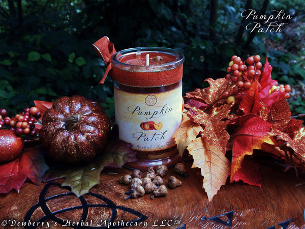 PUMPKIN PATCH Crystal Apothecary Jar For Autumn, Mabon Blessings, Home Alquemie, Kitchen Magick