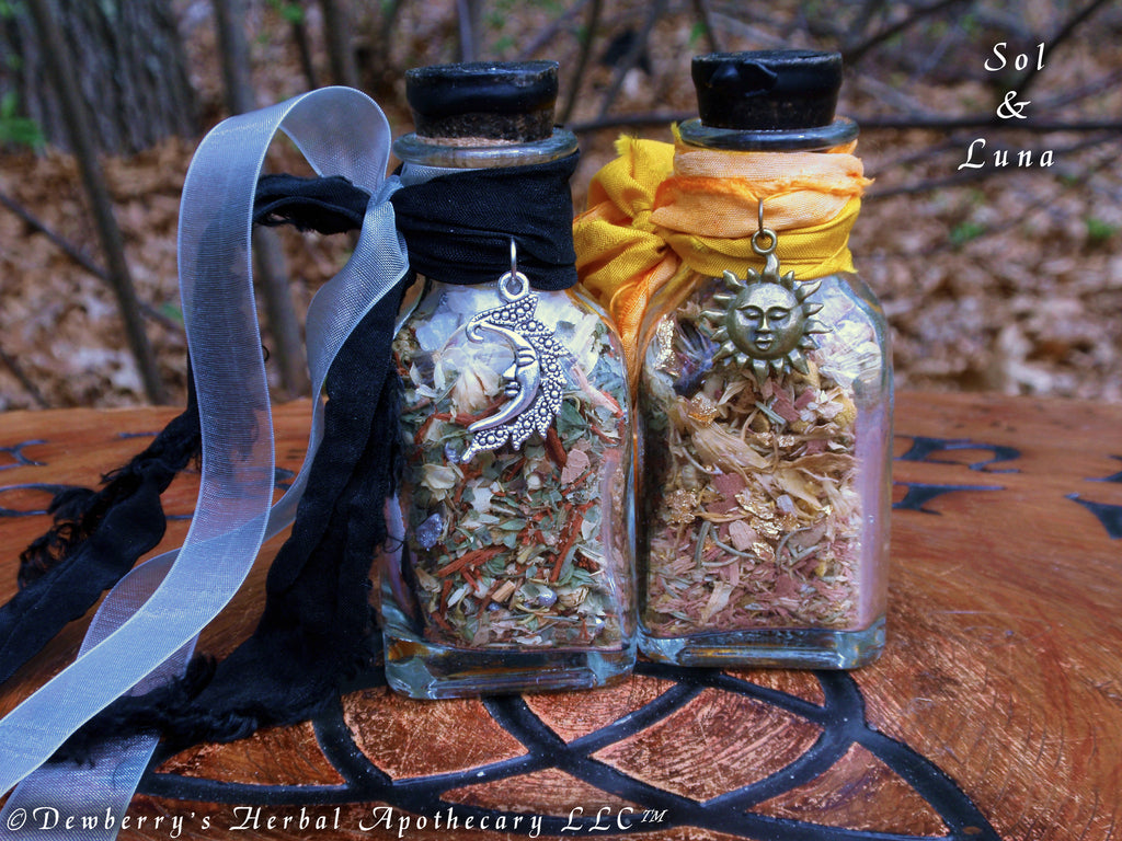 SOL & LUNA Elemental Incense Set For Sun Moon Work, Lord n Lady, Opposites, Day Night, Male Female