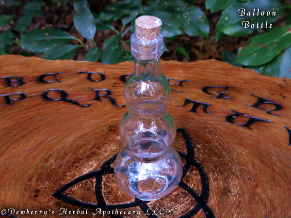 BALLOON Style Witch Bottle.  Potions, Notions, Elixirs & Much More