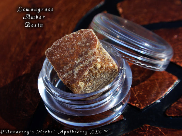 LEMONGRASS Premium Amber Resin 5 Grams Natural Perfume Incense, Psychic Powers, Passion, Smudging