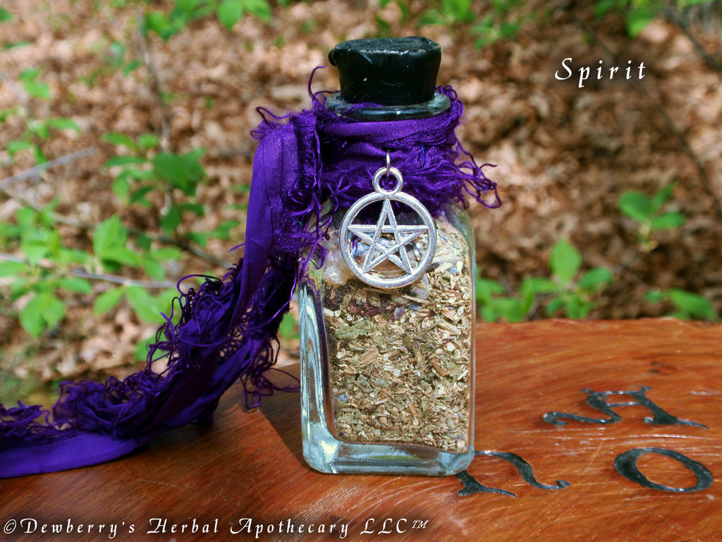 SPIRIT Incense Bottle For Elemental Work, Watchtower Magick, Offerings, Witchcraft, Spirit Magick