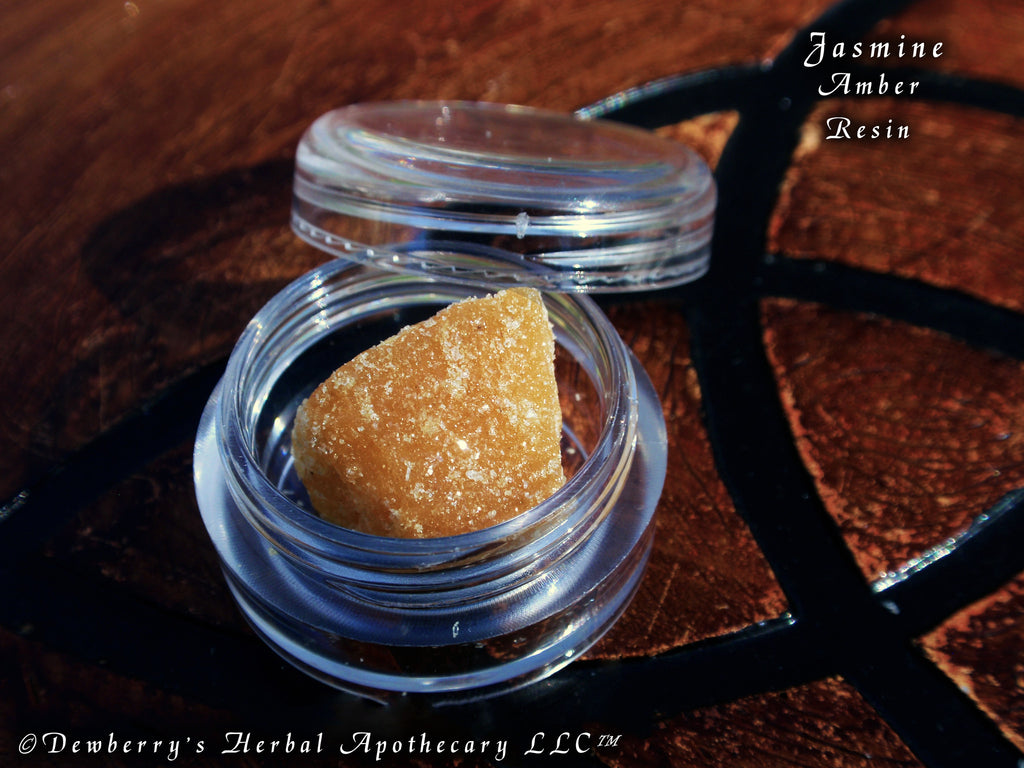 JASMINE Premium Amber Resin 5 Grams Natural Perfume Incense, Moon Work, Magick, Love Spells