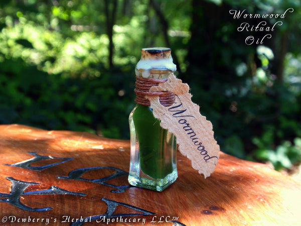 WORMWOOD Traditional Witches Ritual Potion Oil. Honour Artemis, Diana, Iris, Love Magick, Warding