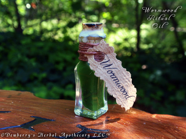WORMWOOD Traditional Witches Ritual Potion Oil. Honour Artemis, Diana, Iris, Love Magick, Warding