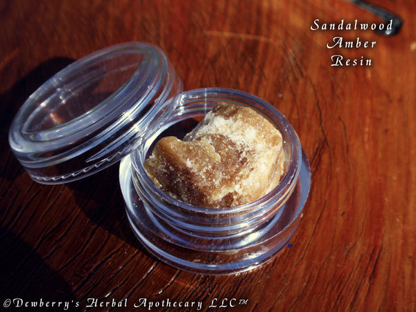 SANDALWOOD AMBER Premium Resin 5 Grams Natural Perfume Incense, Spirituality, Perfumery