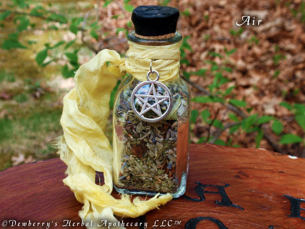 AIR Incense Bottle For Elemental Work, Watchtower Magick, Sacred Offerings, Witchcraft, Air Magick