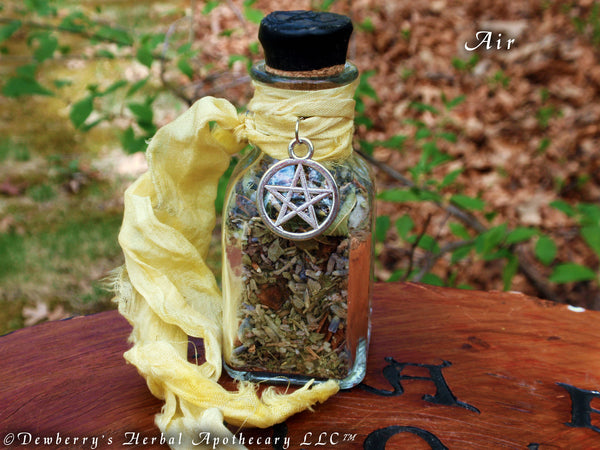 AIR Incense Bottle For Elemental Work, Watchtower Magick, Sacred Offerings, Witchcraft, Air Magick