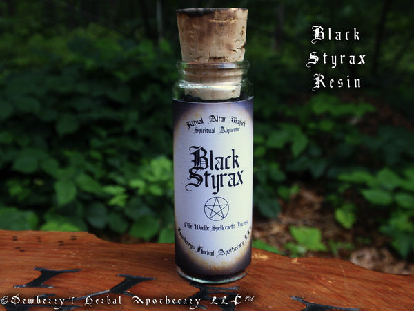 BLACK STYRAX "Olde Worlde Spellcraeft" Resin For Dark Magick, Grimoire Recipes, Ancient Witchcraft