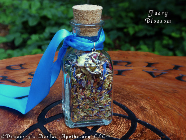 FAERY BLOSSOMS Gemstone Casting Herbs For Honoring The Fae, Ostara, Spring Rituals, Summer Bounty