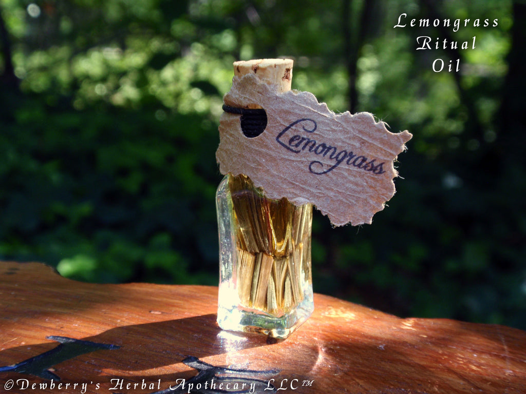 LEMONGRASS Ritual Potion Oil. For Smudge Potions, Psychic Powers, Topical Applications