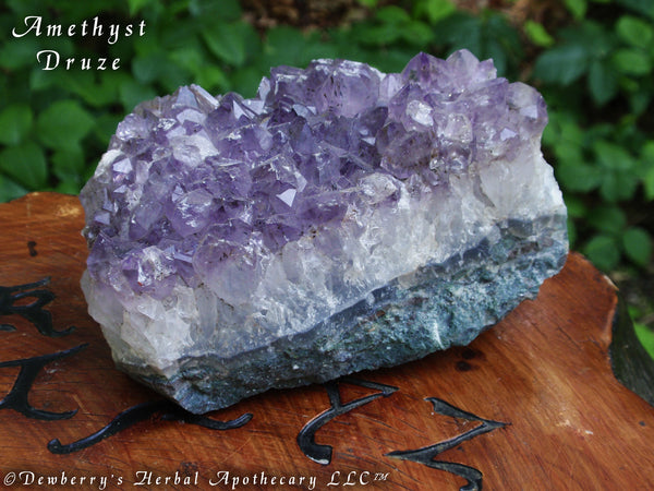 AMETHYST DRUZE CLUSTER Medium Crystal Gemstone. Stone Of Higher Consciousness