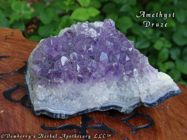 AMETHYST DRUZE CLUSTER Crystal Gemstone. Stone Of Higher Consciousness