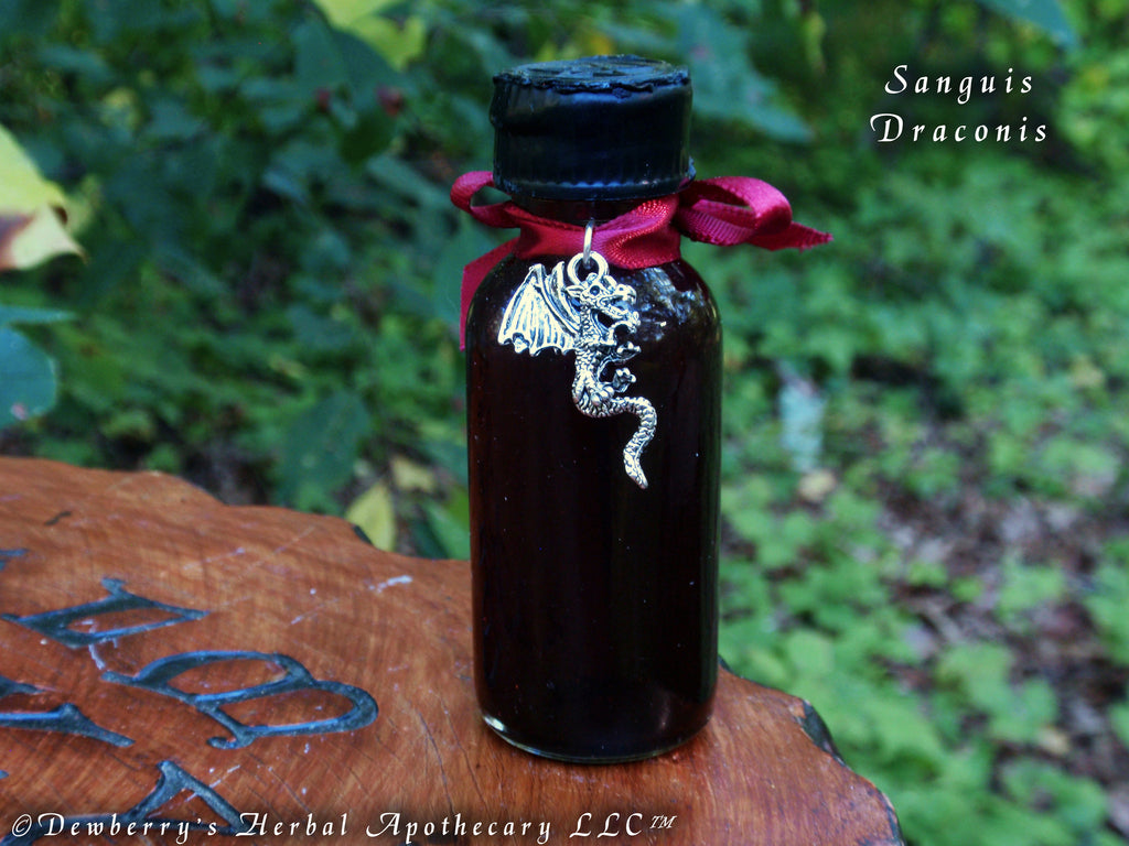 SANGUIS DRACONIS Premium Witches Oil w/Dracaena Draco Essential Oil For Power, Occult & Witchcraft