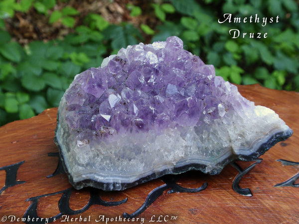 AMETHYST DRUZE CLUSTER Crystal Gemstone. Stone Of Higher Consciousness