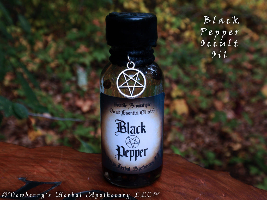 BLACK PEPPER Occult Alquemie Essential Oil 30% Witchcraft, Spellary, Shield, Mars Magick, Dark Rites
