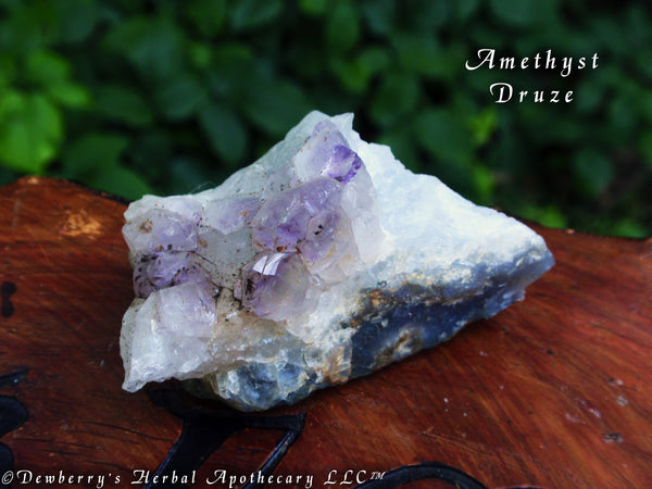 AMETHYST DRUZE Sm Nugget CLUSTER Crystal Point. Stone Of Higher Consciousness
