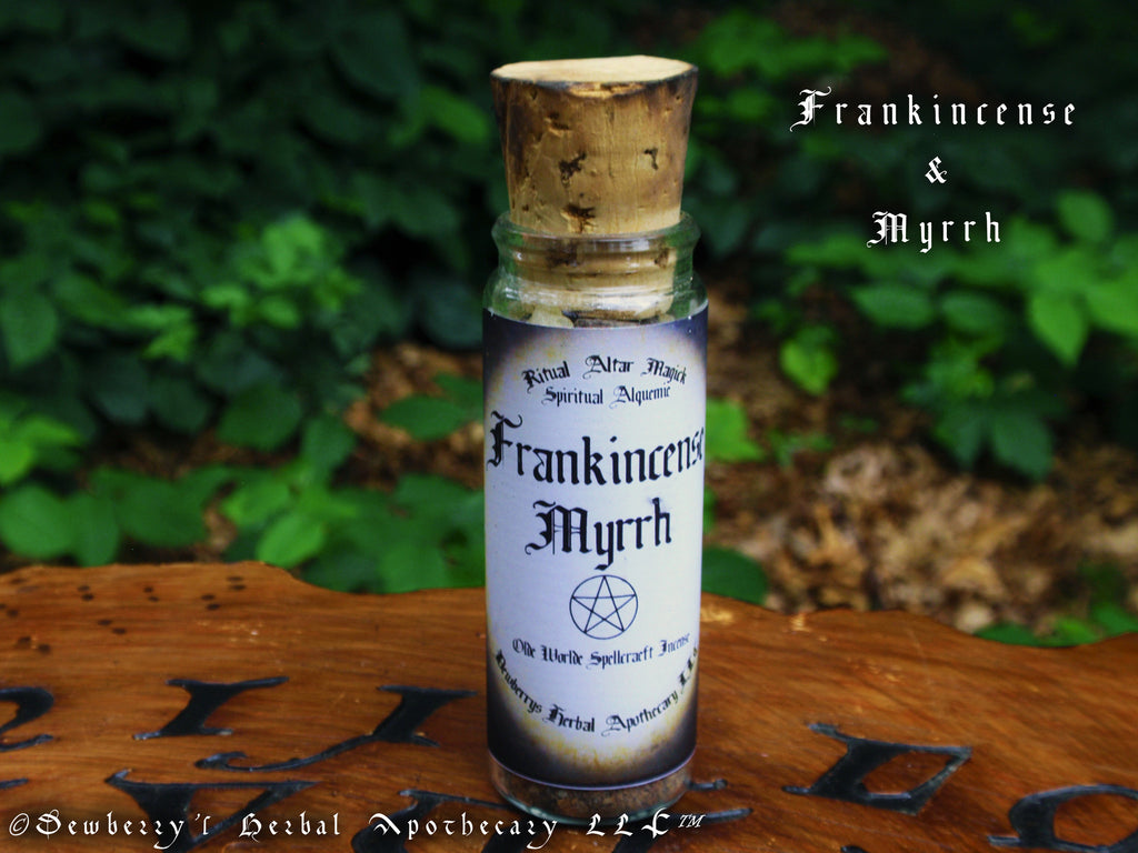 FRANKINCENSE & MYRRH "Olde Worlde Spellcraeft" Incense For Spiritual Cleansing, Shielding Magick