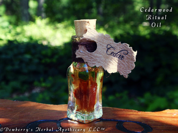 CEDARWOOD Ritual Potion Oil. For Rituals Of Purification, Good Fortune, Shielding