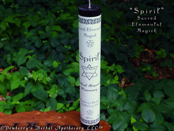 SPIRIT Sacred Elemental Magick Pillar For Unity & Balance, Higher Consciousness, Connection, Spirit