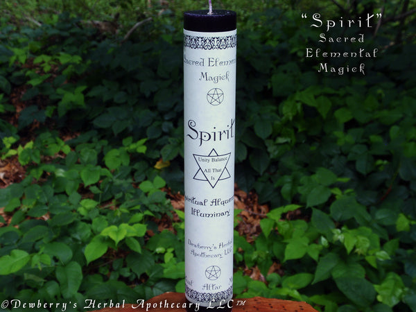 SPIRIT Sacred Elemental Magick Pillar For Unity & Balance, Higher Consciousness, Connection, Spirit