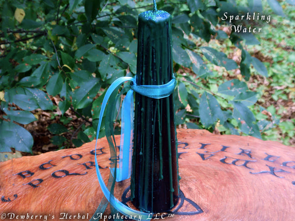 SPARKLING WATERS Ritual Water Flow Candle For Deep Emotions, Tides Of Change, Spiritual Cleansing