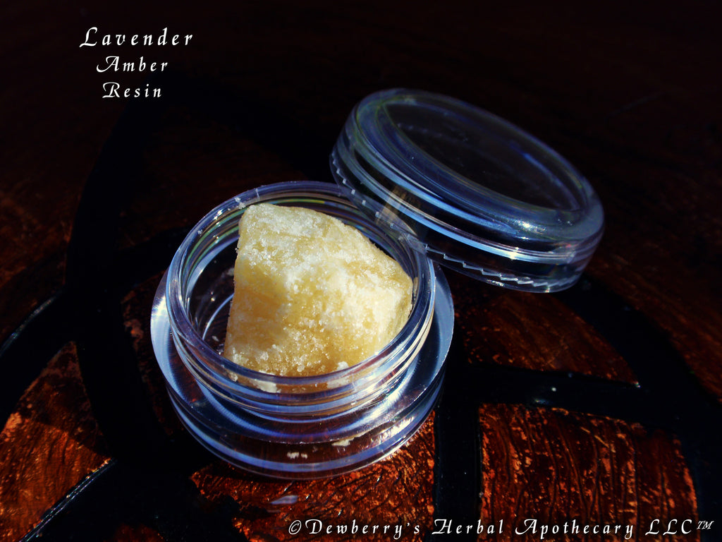 LAVENDER Premium Amber Resin 5 Grams Natural Perfume Incense, Love Magick, Purification, Happiness
