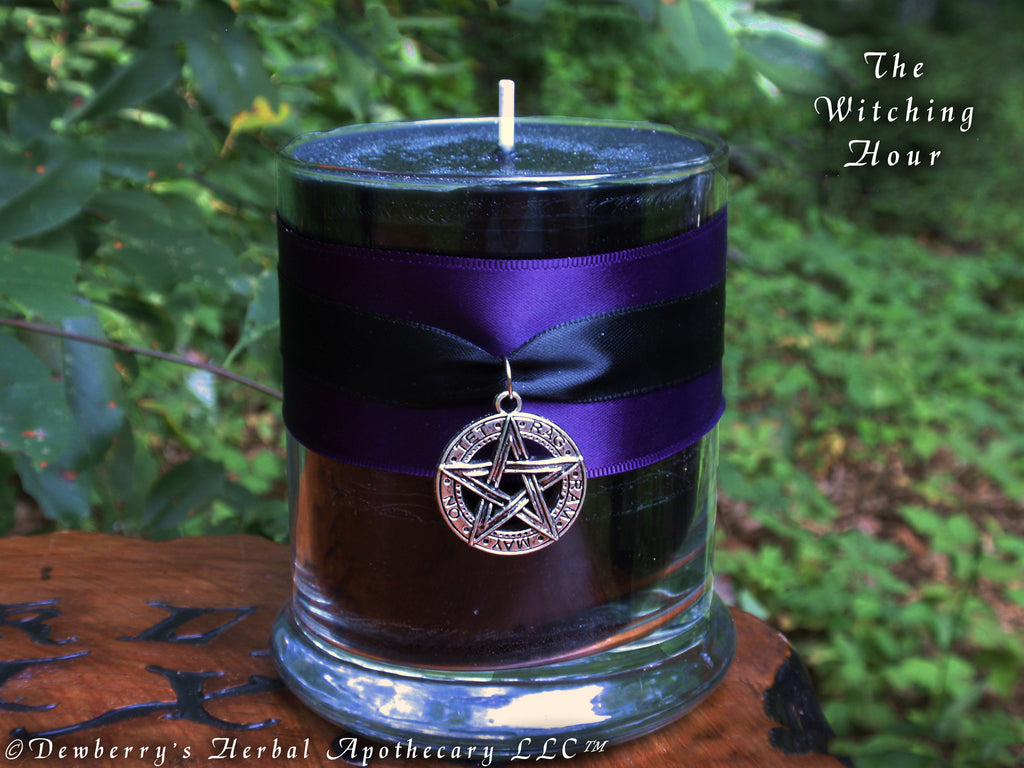 WITCHING HOUR Black Cauldron Jar For Midnight Magick, Invoking The Spirits, Dark Half Of the Year