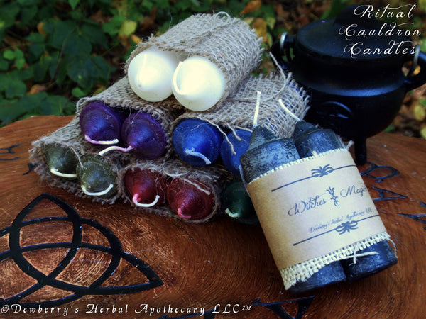 CAULDRON CANDLE Set For Ritual Altar Magick, Witchcraft, Create Awesome Magick!™, Choose Your Candle