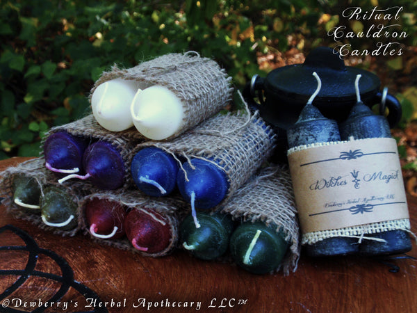 CAULDRON CANDLE Set For Ritual Altar Magick, Witchcraft, Create Awesome Magick!™, Choose Your Candle