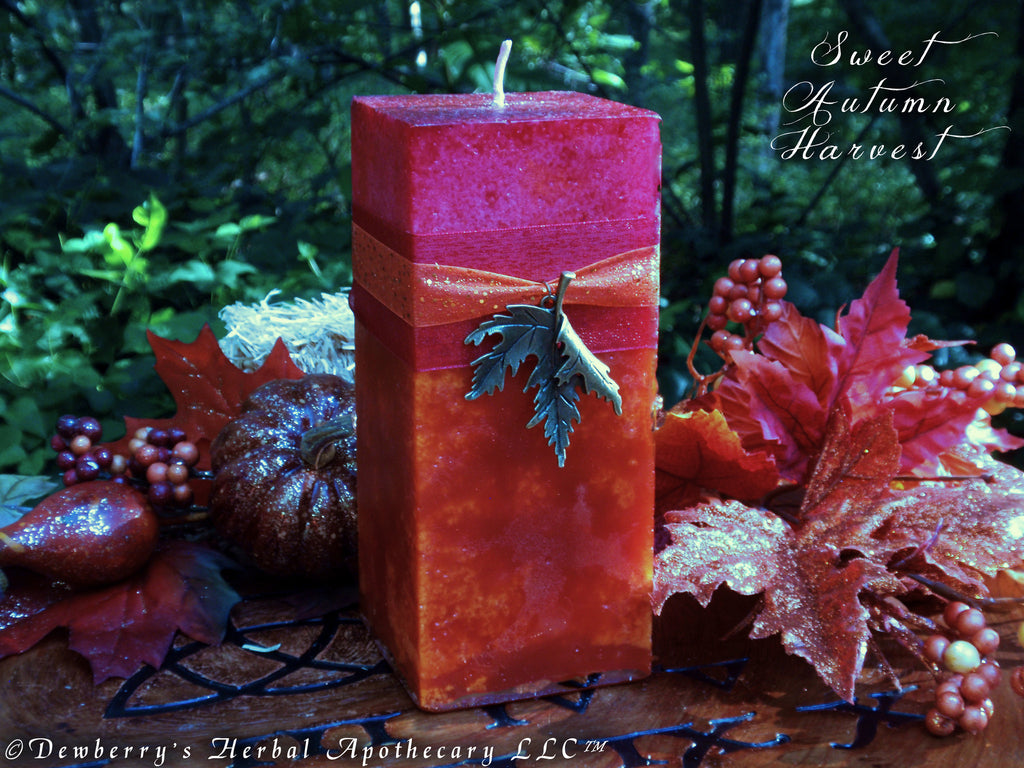 SWEET AUTUMN HARVEST Double Action Candle For Harvest, Autumn Magick, Circle Magick, Home Alquemie