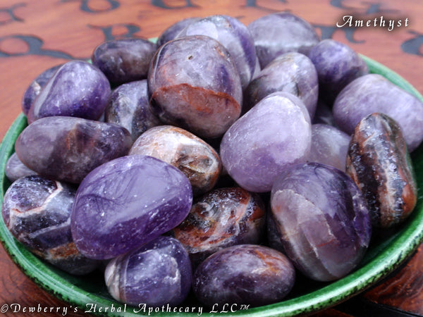 AMETHYST Tumbled Crystal Gemstone.  Stone Of Spiritual Development