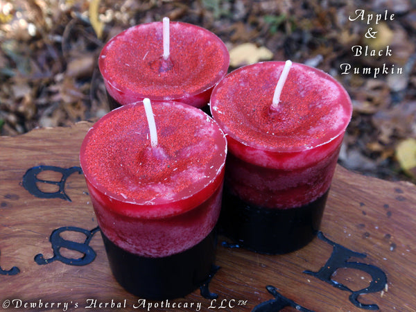 APPLE & BLACK PUMPKIN For Harvest Bounty, Holiday Celebrations, Circle Of Friends, Autumnal Rites