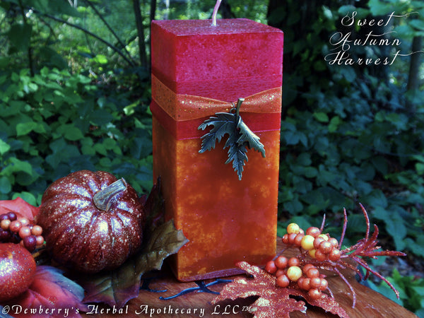 SWEET AUTUMN HARVEST Double Action Candle For Harvest, Autumn Magick, Circle Magick, Home Alquemie