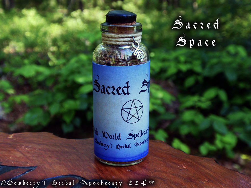 SACRED SPACE Artisan "Olde World Spellcraeft" Herbal Incense Blend For Rituals, Blessings