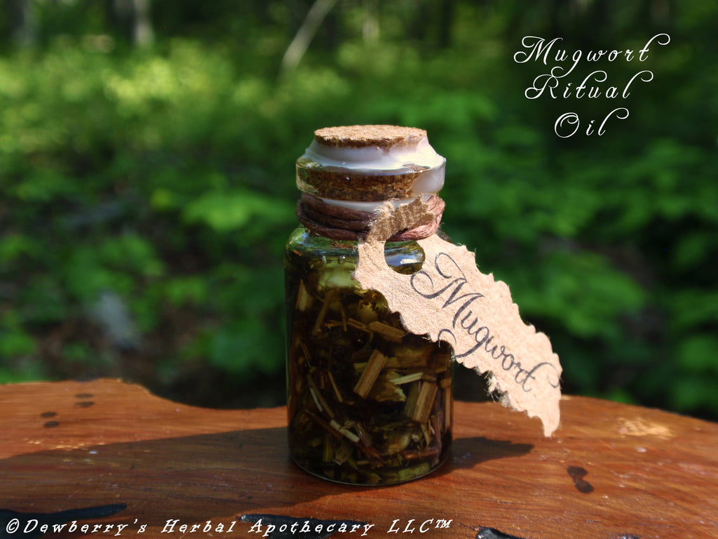 MUGWORT Premium Witches Ritual Potion Oil. Astral Projection, Third Eye, Strength, Witchcraft Potion