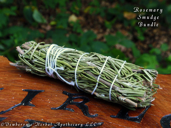 ROSEMARY SMUDGE Bundle Handrolled, 3" For Smudging, Circle Cleansing, Purification