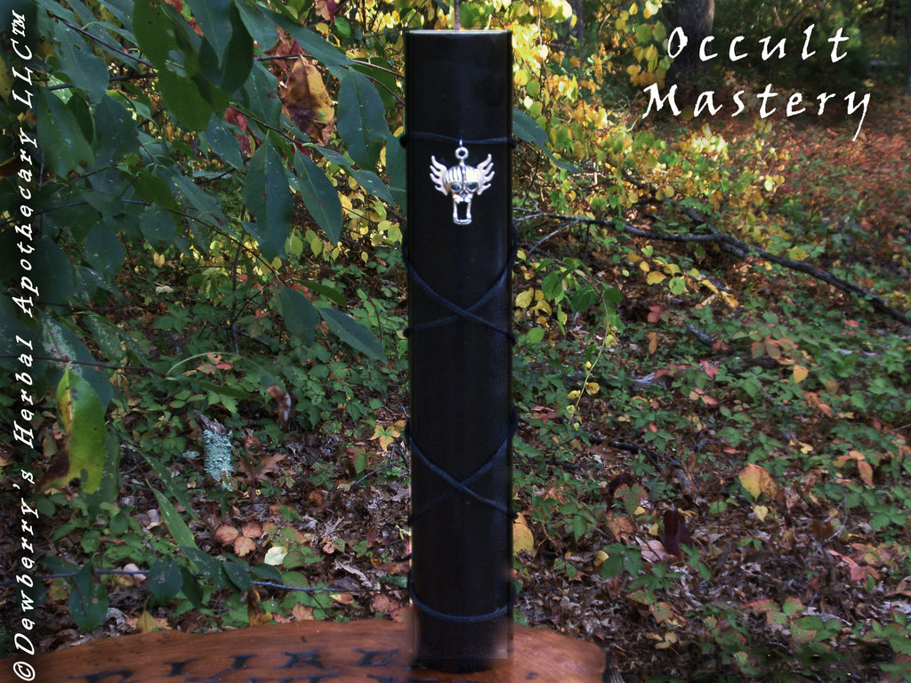 OCCULT MASTERY Commanding Candle For Grand Mastery, Clandestine Work, Ceremonial or High Magick
