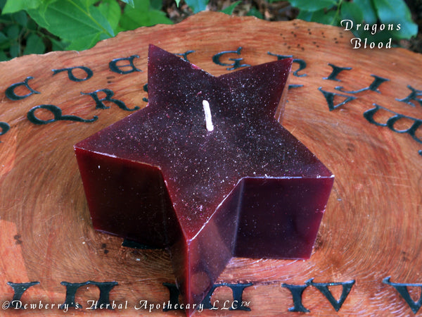 DRAGONS BLOOD Star Of Power w/ Premium Essential Oil For Fire Magic, Power, Occult Rites, Witchcraft